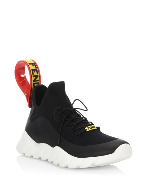 fendi knit sneakers